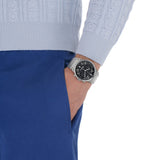 Buy Shop Salvatore Ferragamo Sapphire Chrono Black Dial Silver Steel Strap Watch for Men - SFME00321 USA Online