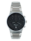 Buy Shop Salvatore Ferragamo Sapphire Chrono Black Dial Silver Steel Strap Watch for Men - SFME00321 USA Online