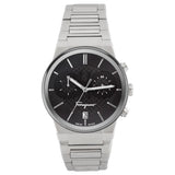 Buy Shop Salvatore Ferragamo Sapphire Chrono Black Dial Silver Steel Strap Watch for Men - SFME00321 USA Online