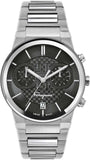Buy Shop Salvatore Ferragamo Sapphire Chrono Black Dial Silver Steel Strap Watch for Men - SFME00321 USA Online