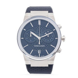 Buy Shop Salvatore Ferragamo Sapphire Chrono Blue Dial Blue Rubber Strap Watch for Men - SFME00923 USA Online