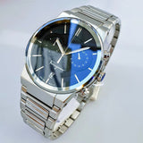Buy Shop Salvatore Ferragamo Sapphire Chrono Blue Dial Silver Steel Strap Watch for Men - SFME01123 USA Online