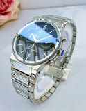 Buy Shop Salvatore Ferragamo Sapphire Chrono Blue Dial Silver Steel Strap Watch for Men - SFME01123 USA Online