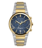 Buy Shop Salvatore Ferragamo Sapphire Chrono Blue Dial Two Tone Steel Strap Watch for Men - SFME00521 USA Online