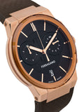 Buy Shop Salvatore Ferragamo Sapphire Chrono Brown Dial Brown Rubber Strap Watch for Men - SFME01023 USA Online