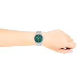 Buy Shop Salvatore Ferragamo Sapphire Chrono Green Dial Silver Steel Strap Watch for Men - SFME00421 USA Online