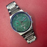 Buy Shop Salvatore Ferragamo Sapphire Chrono Green Dial Silver Steel Strap Watch for Men - SFME00421 USA Online