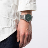 Buy Shop Salvatore Ferragamo Sapphire Chrono Green Dial Silver Steel Strap Watch for Men - SFME00421 USA Online