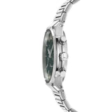 Buy Shop Salvatore Ferragamo Sapphire Chrono Green Dial Silver Steel Strap Watch for Men - SFME00421 USA Online