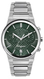 Buy Shop Salvatore Ferragamo Sapphire Chrono Green Dial Silver Steel Strap Watch for Men - SFME00421 USA Online