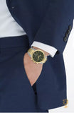 Buy Shop Salvatore Ferragamo Sapphire Chrono Green Dial Two Tone Steel Strap Watch for Men - SFME01223 USA Online