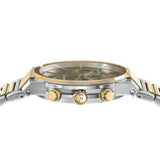 Buy Shop Salvatore Ferragamo Sapphire Chrono Green Dial Two Tone Steel Strap Watch for Men - SFME01223 USA Online