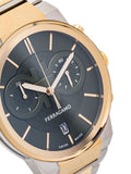 Buy Shop Salvatore Ferragamo Sapphire Chrono Green Dial Two Tone Steel Strap Watch for Men - SFME01223 USA Online