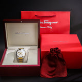Buy Shop Salvatore Ferragamo Sapphire Silver Dial Two Tone Steel Strap Watch for Men - SFHP00520 USA Online