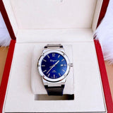 Buy Shop Salvatore Ferragamo F-80 Classic Blue Dial Blue Leather Strap Watch for Men - SFDT00319 USA Online