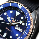 Buy Shop Seiko 5 Sports Automatic Blue Dial Black NATO Strap Watch for Men - SBSA098 USA Online