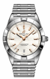 Buy Shop Breitling Chronomat 36 Mother of Pearl Dial Silver Steel Strap Watch for Women - A10380101A4A1 USA Online
