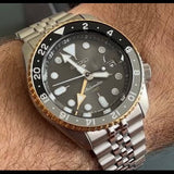 Buy Shop Seiko 5 Sports GMT US Special Edition Automatic Grey Dial Silver Steel Strap Watch For Men - SSK021K1 USA Online