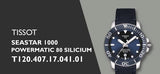 Buy Shop Tissot Seastar 1000 Powermatic 80 Silicium Blue Dial Blue Nylon Strap Watch For Men - T120.407.17.041.01 USA Online