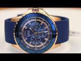 Buy Shop Guess Maverick Blue Dial Blue Rubber Strap Watch for Men - W0485G1 USA Online