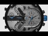 Buy Shop Diesel Mr Daddy 2.0 Chronograph Grey Dial Black Nylon Strap Watch For Men - DZ7420 USA Online