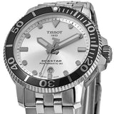Buy Shop Tissot Seastar 1000 Powermatic 80 Silver Dial Silver Steel Strap Watch For Men - T120.407.11.031.00 USA Online