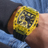 Buy Shop Guess Phoenix Chronograph Black Dial Black Rubber Strap Watch for Men - GW0499G2 USA Online