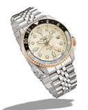 Buy Shop Seiko 5 GMT Sport Asia Exclusive Limited Edition Off White Dial Silver Steel Strap Watch for Men - SSK046K1 USA Online