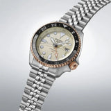 Buy Shop Seiko 5 GMT Sport Asia Exclusive Limited Edition Off White Dial Silver Steel Strap Watch for Men - SSK046K1 USA Online