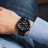 Buy Shop Seiko 5 Sport Automatic Black Dial Black Silicone Strap Watch For Men - SRPD65K3 USA Online