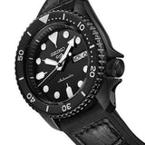 Buy Shop Seiko 5 Sport Automatic Black Dial Black Silicone Strap Watch For Men - SRPD65K3 USA Online
