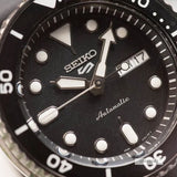 Buy Shop Seiko 5 Sport Automatic Black Dial Black Silicone Strap Watch For Men - SRPD65K3 USA Online