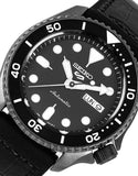 Buy Shop Seiko 5 Sport Automatic Black Dial Black Silicone Strap Watch For Men - SRPD65K3 USA Online