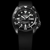 Buy Shop Seiko 5 Sport Automatic Black Dial Black Silicone Strap Watch For Men - SRPD65K3 USA Online