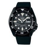 Buy Shop Seiko 5 Sport Automatic Black Dial Black Silicone Strap Watch For Men - SRPD65K3 USA Online