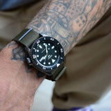 Buy Shop Seiko 5 Sport Automatic Black Dial Green Nylon Strap Watch For Men - SRPD65K4 USA Online
