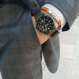 Buy Shop Seiko 5 Sport Automatic Black Dial Green Nylon Strap Watch For Men - SRPD65K4 USA Online