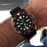Buy Shop Seiko 5 Sport Automatic Brown Dial Brown Nylon Strap Watch For Men - SRPD85K1 USA Online