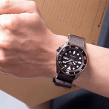 Buy Shop Seiko 5 Sport Automatic Brown Dial Brown Nylon Strap Watch For Men - SRPD85K1 USA Online