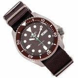 Buy Shop Seiko 5 Sport Automatic Brown Dial Brown Nylon Strap Watch For Men - SRPD85K1 USA Online