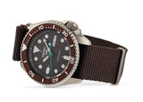 Buy Shop Seiko 5 Sport Automatic Brown Dial Brown Nylon Strap Watch For Men - SRPD85K1 USA Online