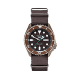 Buy Shop Seiko 5 Sport Automatic Brown Dial Brown Nylon Strap Watch For Men - SRPD85K1 USA Online