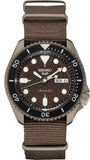 Buy Shop Seiko 5 Sport Automatic Brown Dial Brown Nylon Strap Watch For Men - SRPD85K1 USA Online