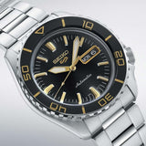 Buy Shop Seiko 5 Sport Automatic SKX Series Black Dial Silver Steel Strap Watch for Men - SRPK99K1 USA Online