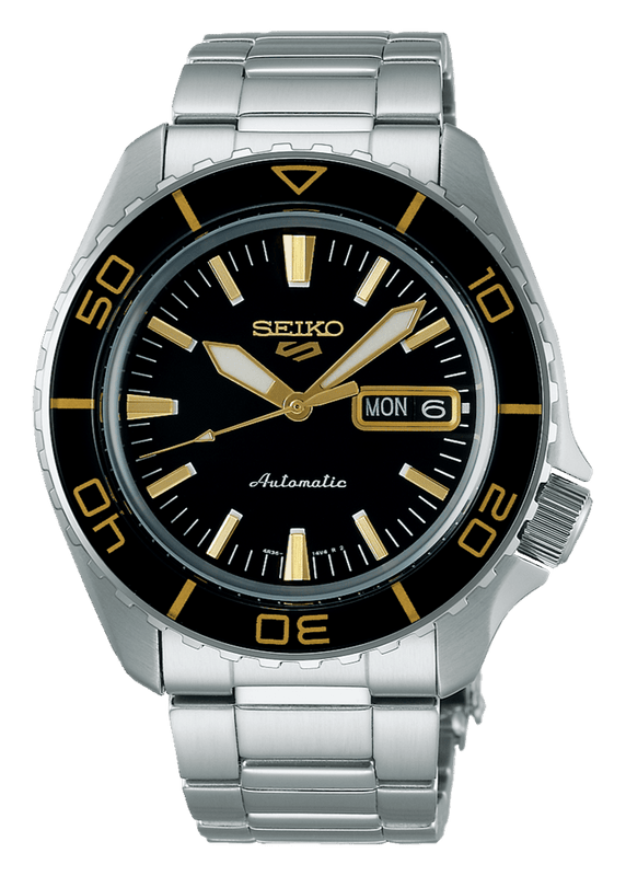 Buy Shop Seiko 5 Sport Automatic SKX Series Black Dial Silver Steel Strap Watch for Men - SRPK99K1 USA Online