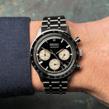 Buy Shop Seiko 5 Sport Black Dial Silver Steel Strap Watch for Men - SSB479P1 USA Online