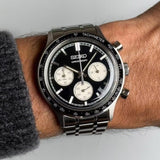 Buy Shop Seiko 5 Sport Black Dial Silver Steel Strap Watch for Men - SSB479P1 USA Online
