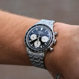 Buy Shop Seiko 5 Sport Black Dial Silver Steel Strap Watch for Men - SSB479P1 USA Online