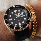 Buy Shop Seiko 5 Sport SKX Automatic Black Dial Black Silicone Strap Watch For Men - SRPD76K1 USA Online