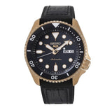 Buy Shop Seiko 5 Sport SKX Automatic Black Dial Black Silicone Strap Watch For Men - SRPD76K1 USA Online